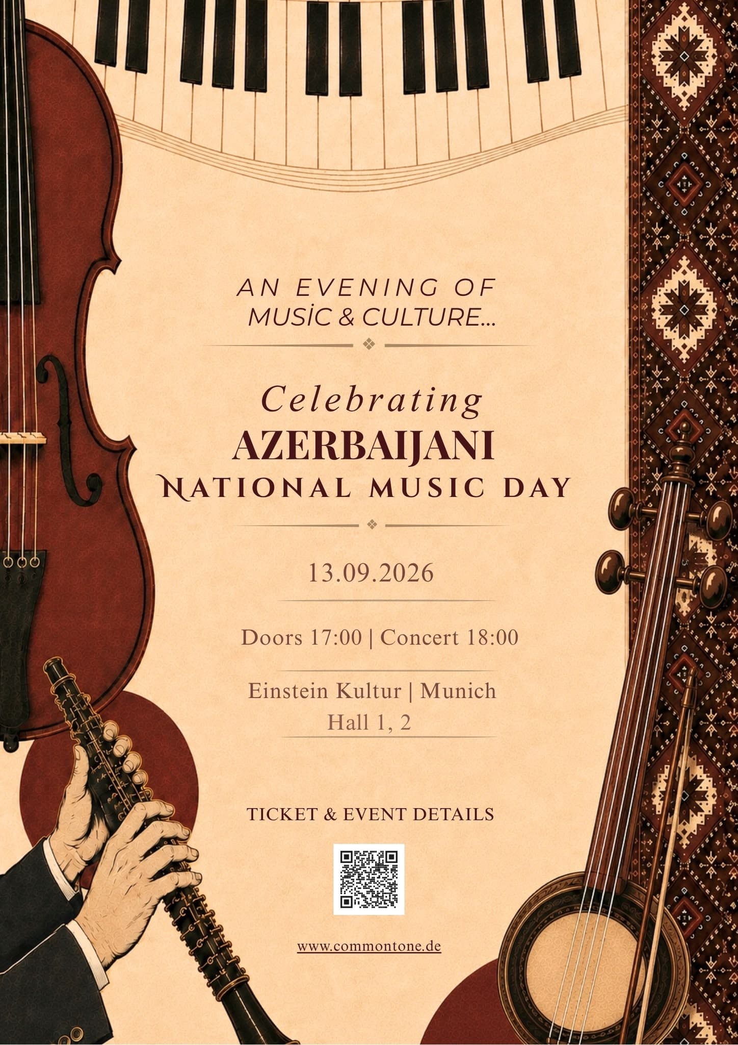 Azerbaijani National Music Day — event poster
